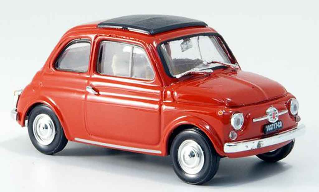 Fiat 500 1/43 Brumm F korallenrosso avec capote Faltdach 1965 modellino in miniatura