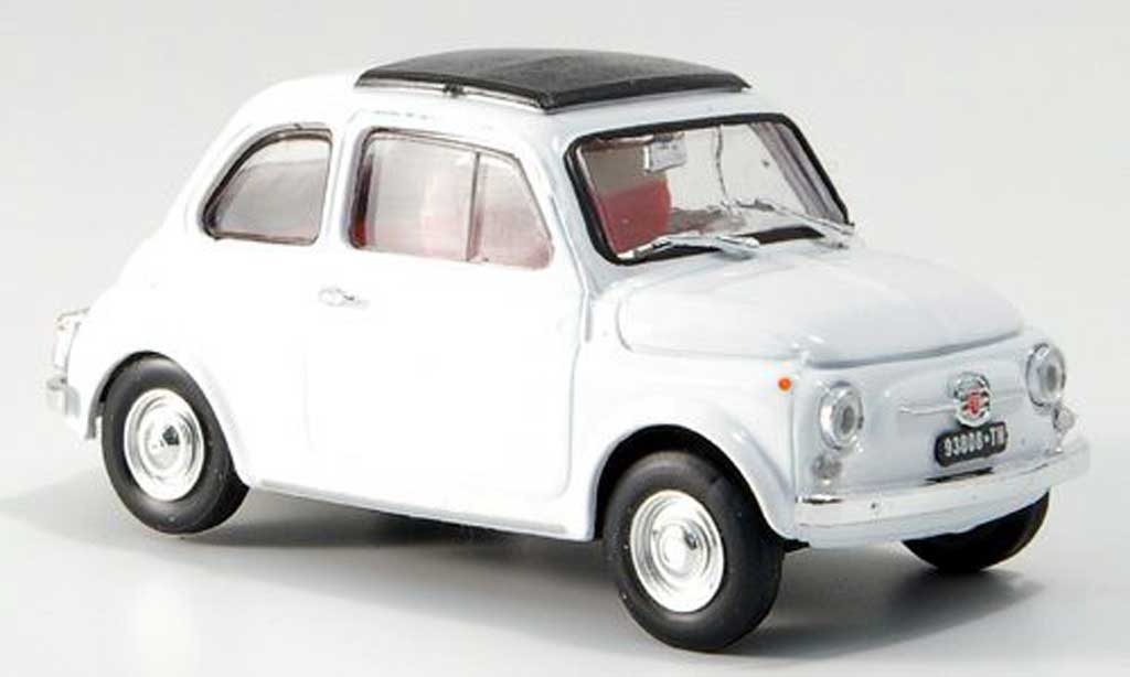 Fiat 500 F 1/43 Brumm F bianco geschlossenes Faltdach 1965 modellino in miniatura