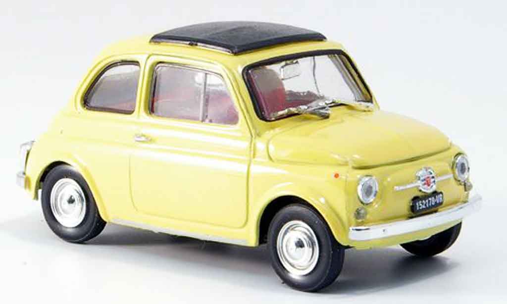 Fiat 500 1/43 Brumm F giallo avec capote Faltdach 1965 modellino in miniatura
