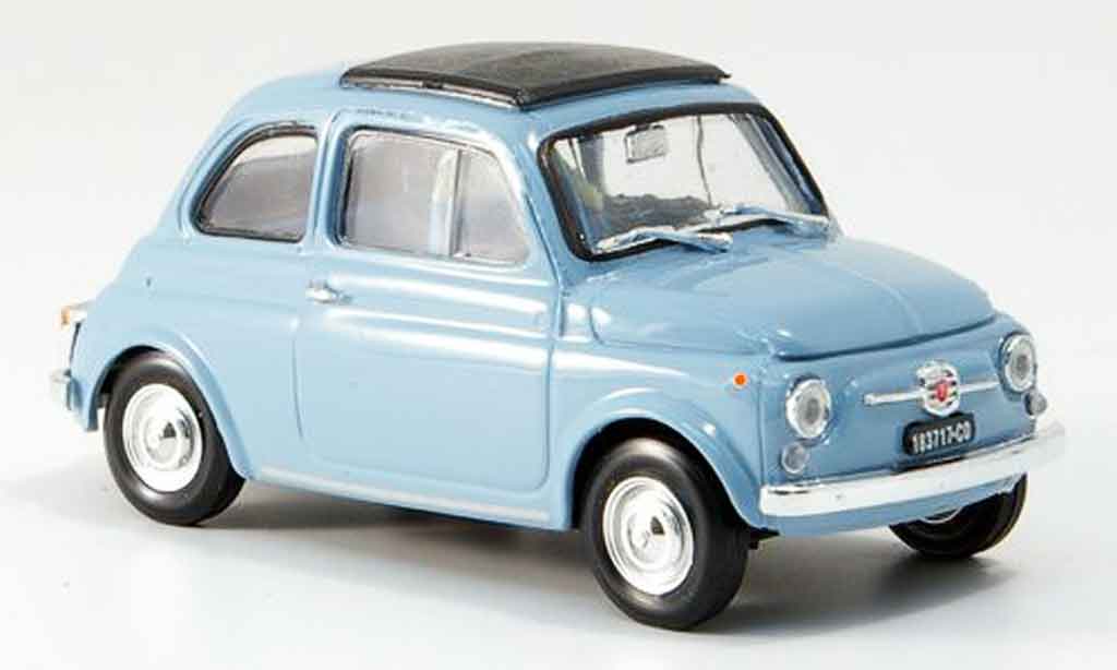 Fiat 500 1/43 Brumm F himmelblu avec capote Faltdach 1965 modellino in miniatura
