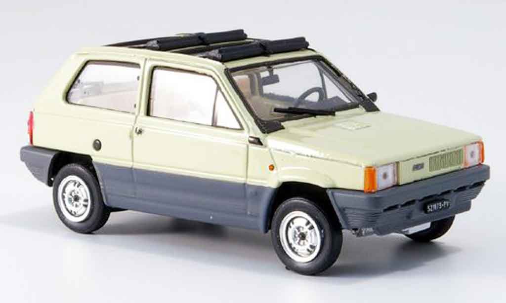 Fiat Panda 1/43 Brumm 45 beige geoffnetes Doppelfaltdach 1981 modellino in miniatura