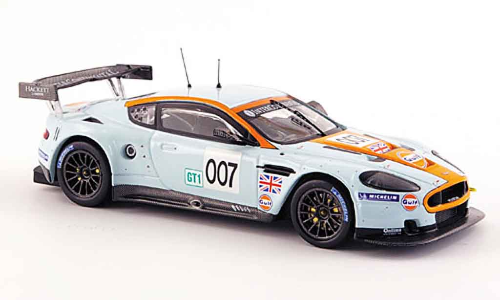 Aston Martin DBR9 1/43 IXO no.007 gulf prasentation 2008 modellino in miniatura