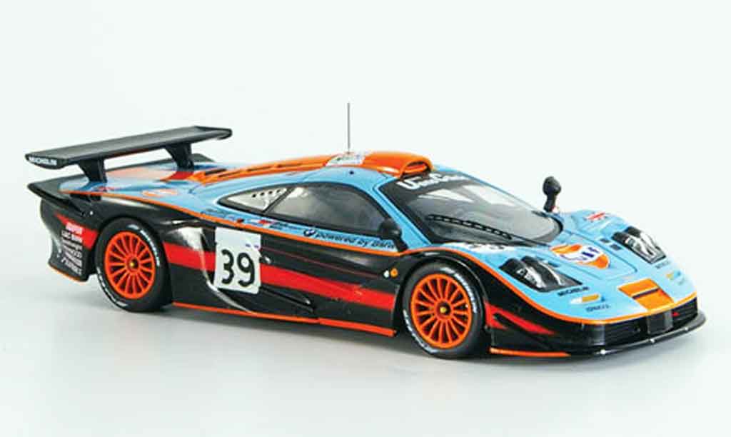 McLaren F1 1/43 IXO GTR No.39 GULF Bellm Gilbert Sekiya Le Mans 1997 modellino in miniatura