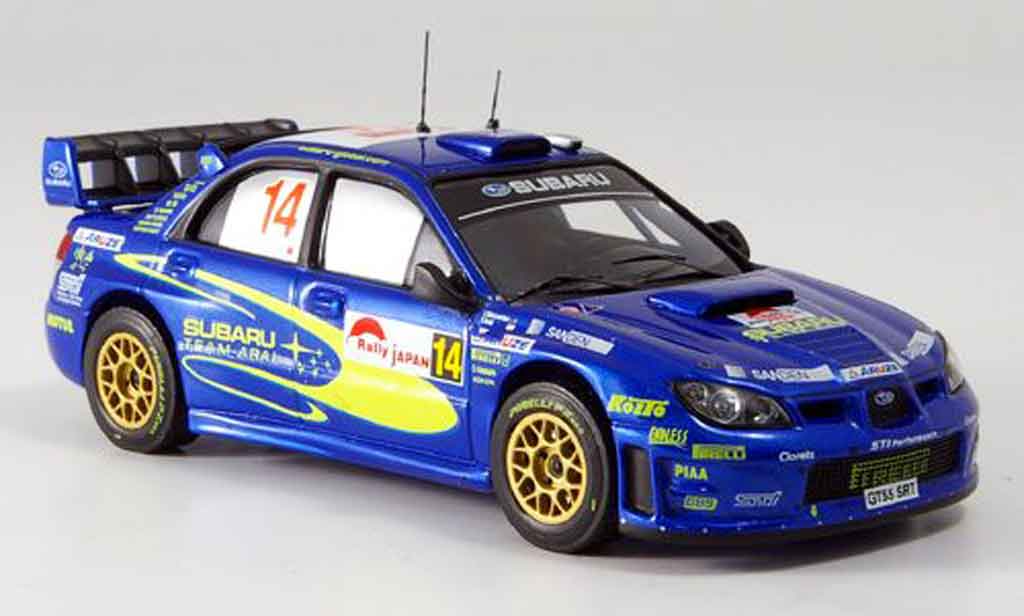 Subaru Impreza WRC 1/43 IXO WRC no.14 arai sircombe rallye japan 2006 modellino in miniatura