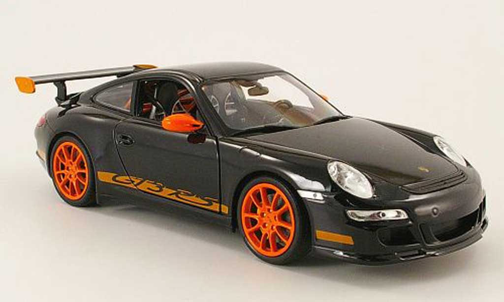 Porsche 997 GT3 RS 1/18 Welly GT3 RS rs nero modellino in miniatura