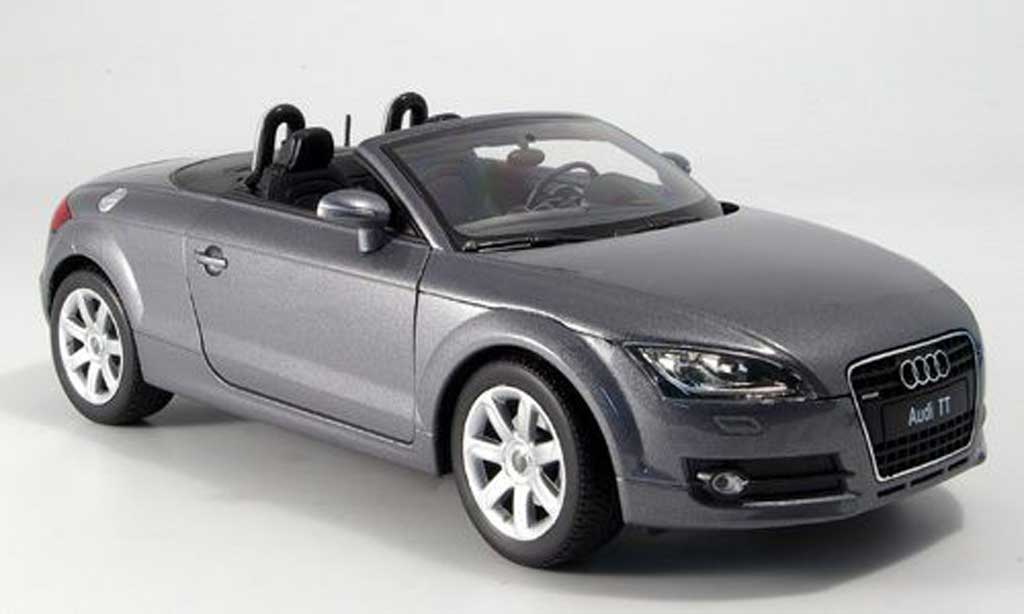 Audi TT Roadster 1/18 Welly Roadster grigio modellino in miniatura