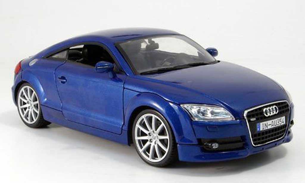 Audi TT coupe 1/18 Mondo Motors coupe blu modellino in miniatura