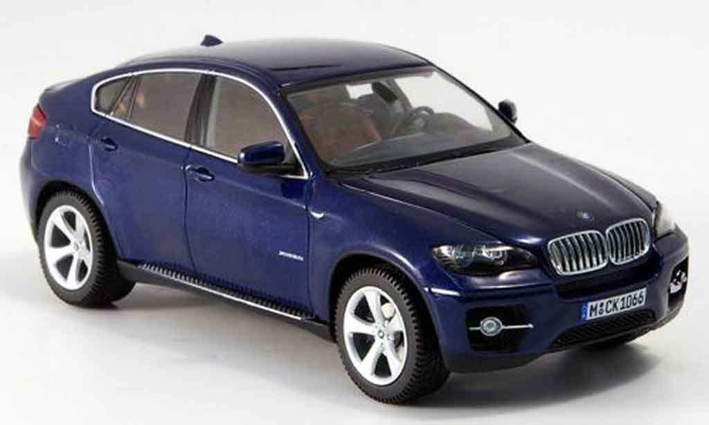 Bmw X6 E71 1/43 Schuco E71 xDrive 50 i blu 2008 modellino in miniatura