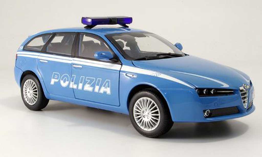 Alfa Romeo 159 1/18 Mondo Motors Sportwagon Polizia police Italien modellino in miniatura