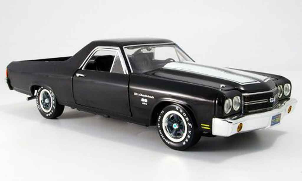 Chevrolet El Camino 1/18 Ertl ss nero 1970 modellino in miniatura
