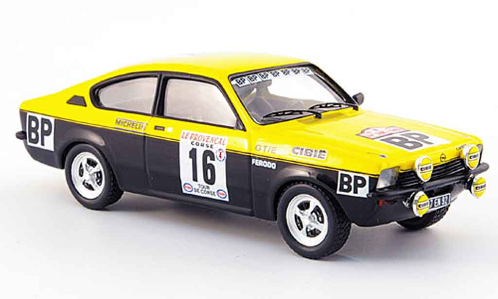 Opel Kadett GT 1/43 Trofeu GT e no.16 bp tour de corse 1975 modellino in miniatura