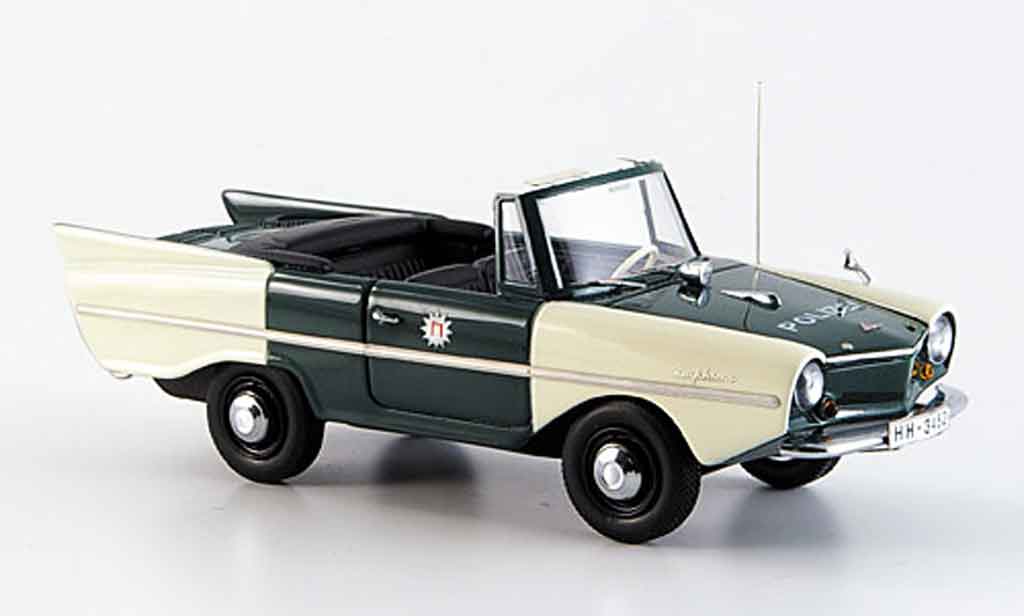 Amphicar Police 1/43 Neo Cabrio police Hamburg 1961 modellino in miniatura