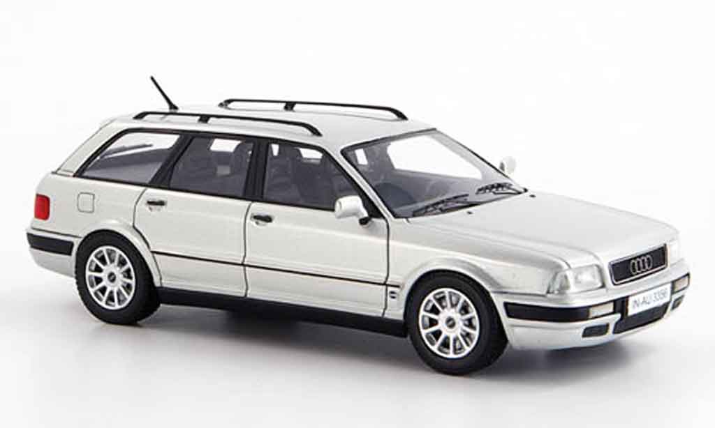 Audi 80 1/43 Neo (B 4) Avant grigio metallisee modellino in miniatura