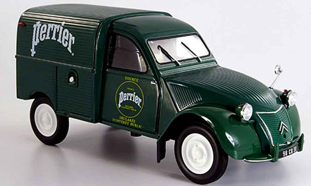 Citroen 2CV 1/18 Norev ente kastenwagen perrier 1955 modellino in miniatura