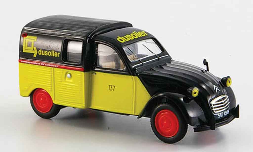 Citroen 2CV 1/43 Norev camionette calberson 1965 modellino in miniatura