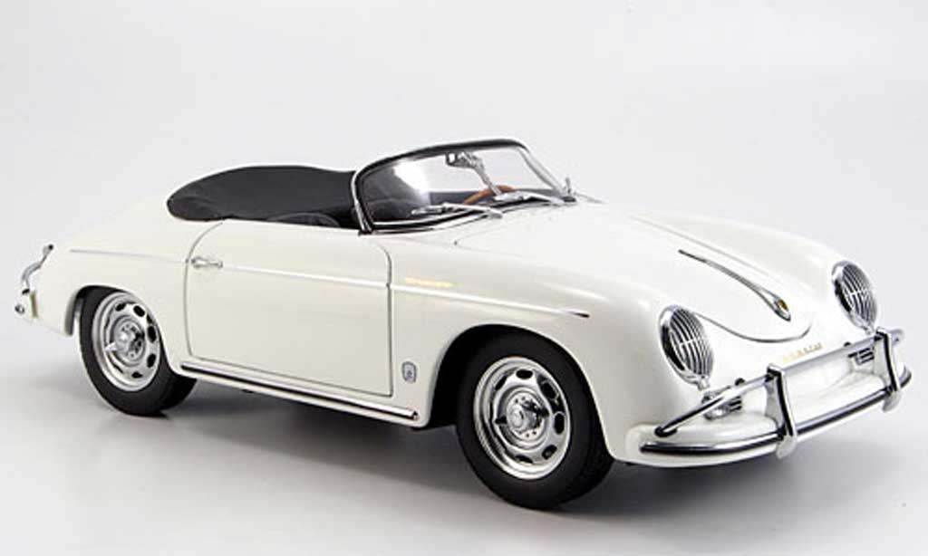Porsche 356 1/18 Autoart A speedster blanc modellino in miniatura