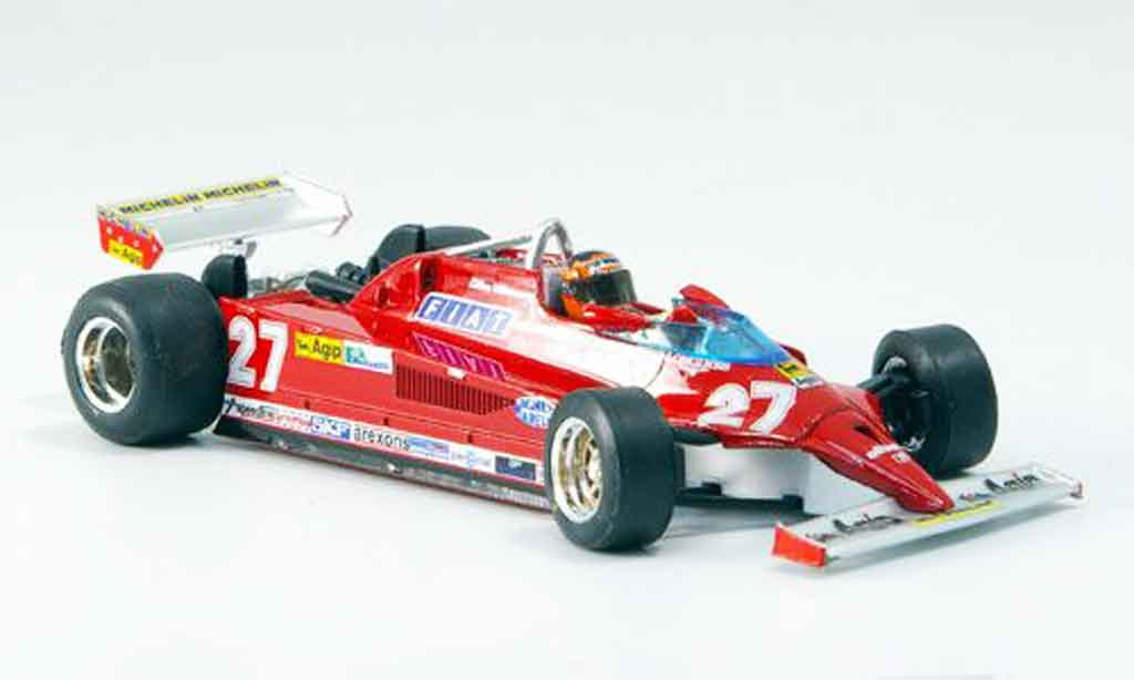 Ferrari 126 1981 1/43 Brumm 1981 CK no.27 gilles villeneuve 25 jahre modellino in miniatura