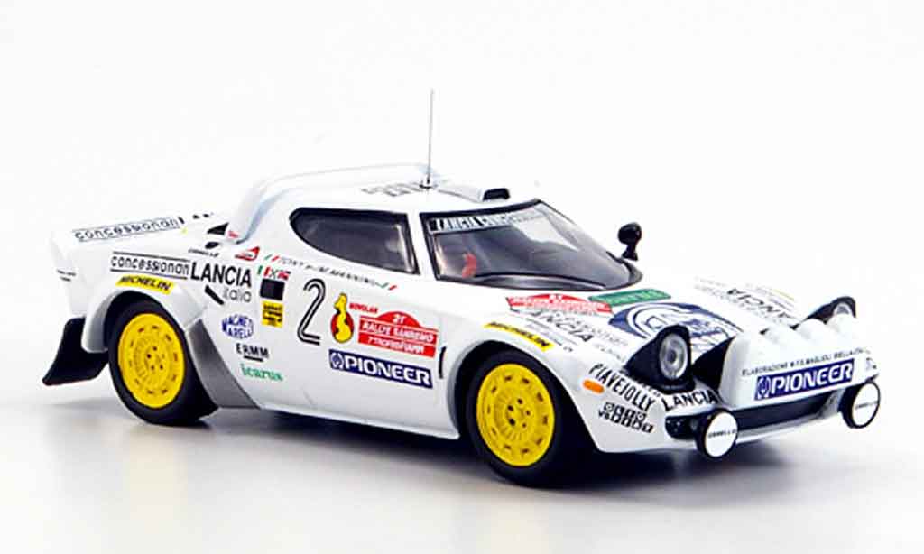 Lancia Stratos Rallye 1/43 IXO Rallye hf no.2 tony mannini sieger san remo 1979 modellino in miniatura