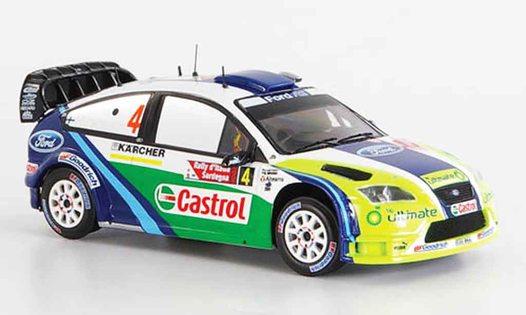 Ford Focus RS WRC 1/43 IXO RS WRC No.4 BP Hirvonen Lehtinen Zweiter 2006 modellino in miniatura
