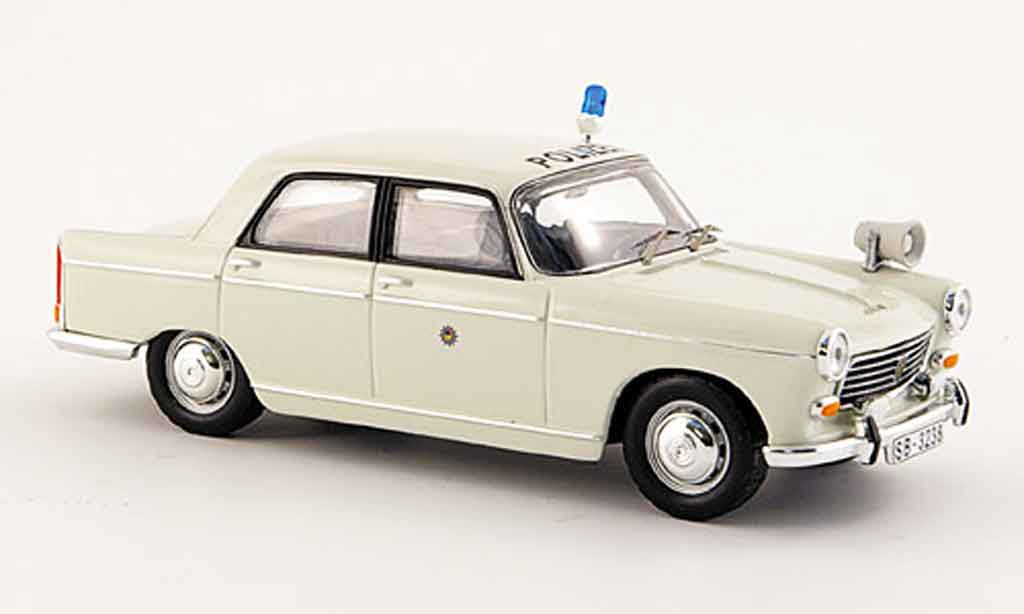 Peugeot 404 Berline 1/43 IXO Berline police 1966 modellino in miniatura