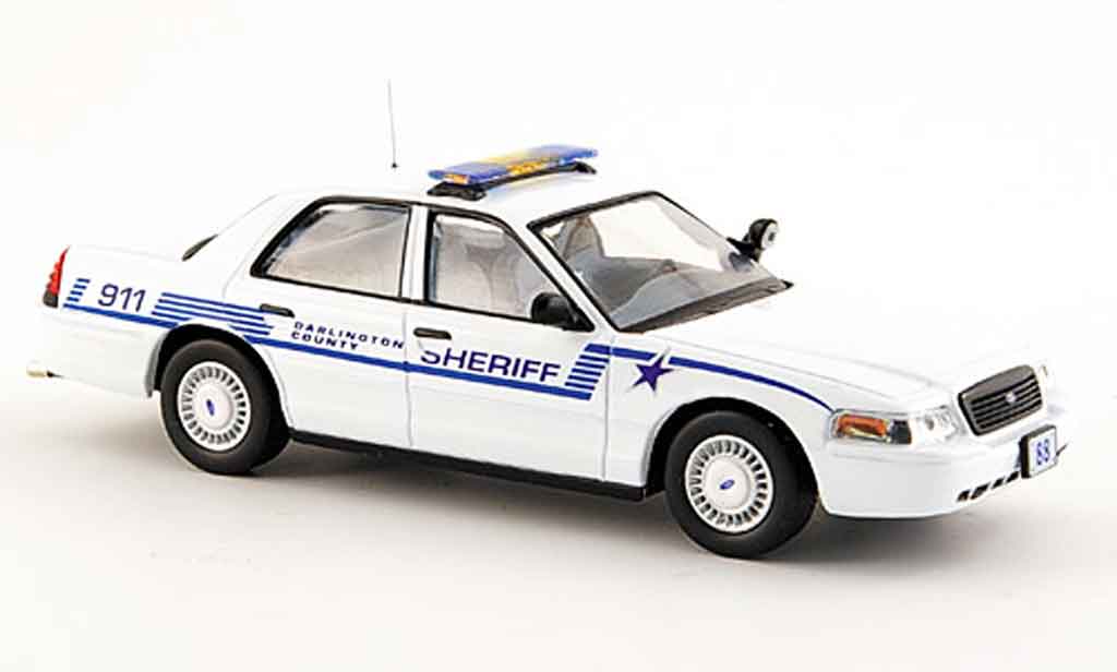 Ford Crown 1/43 IXO policeDarlington County Sheriff modellino in miniatura
