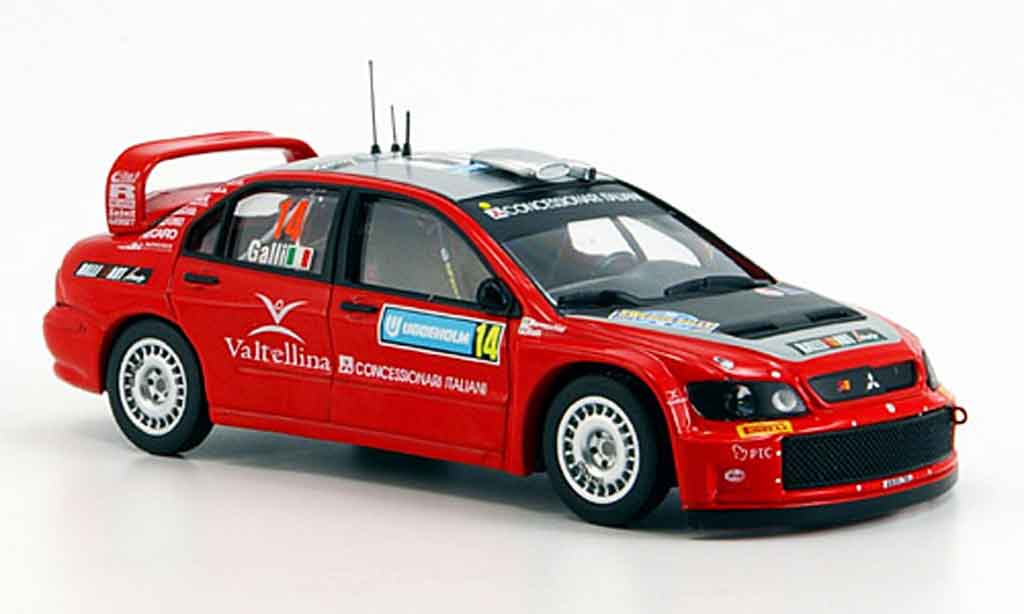 Mitsubishi Lancer Evolution IX 1/43 IXO Evolution IX WRC No. 14 Rallye Schweden 2006 modellino in miniatura