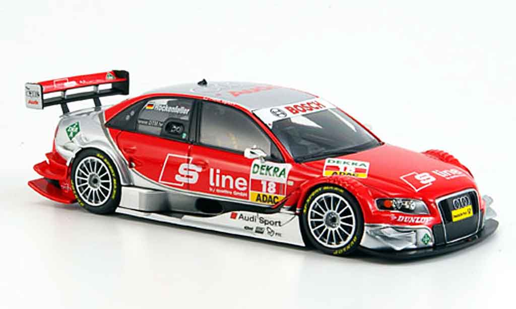 Audi A4 DTM 1/43 Minichamps DTM Rosberg Rockenfeller S Line Team 2008 modellino in miniatura