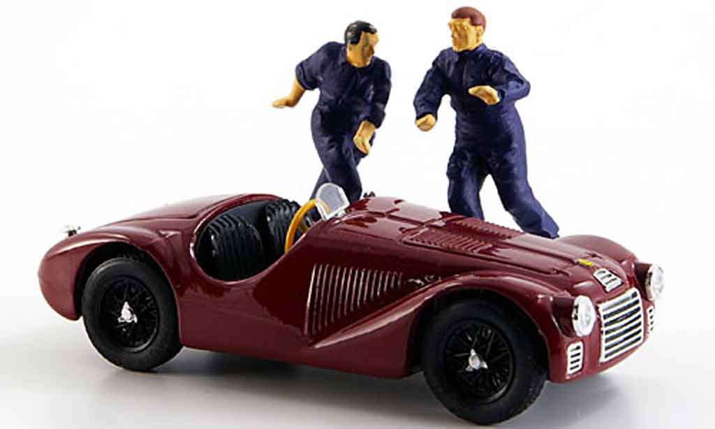 Ferrari 125 1/43 Brumm zwei figuren 1947 modellino in miniatura