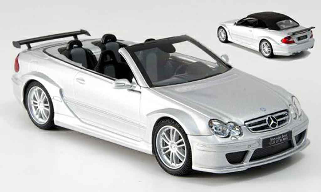Mercedes Classe CL DTM 1/43 Kyosho K DTM AMG grigio metallisee modellino in miniatura