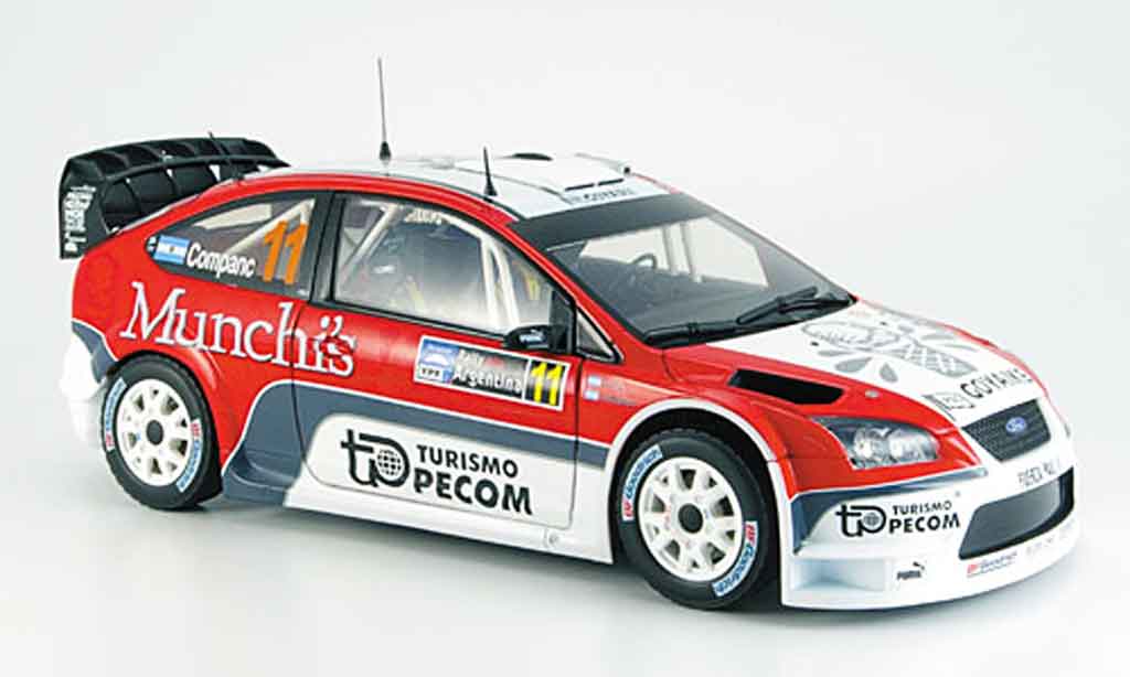 Ford Focus RS WRC 1/18 Sun Star RS WRC argent perzex/ companc modellino in miniatura