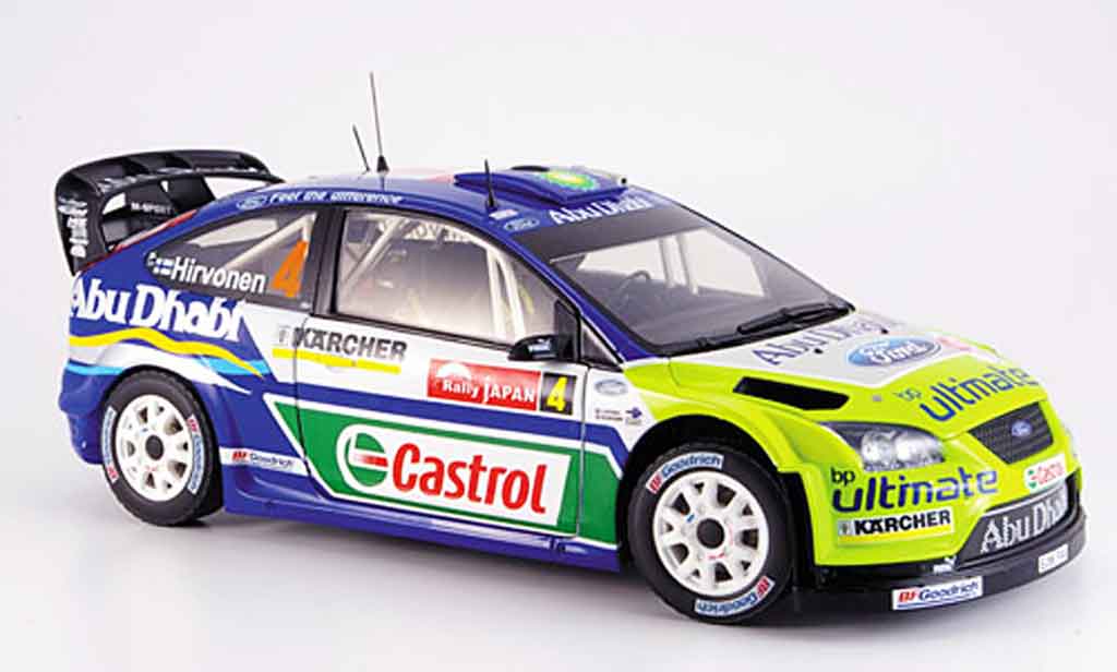 Ford Focus RS WRC 1/18 Sun Star RS WRC hirvonen sieger japan modellino in miniatura