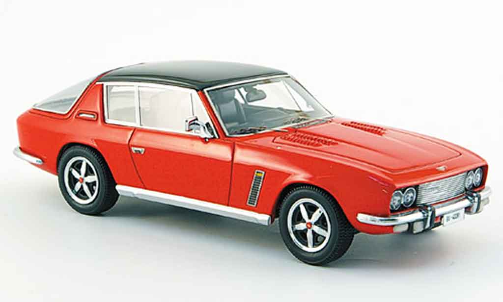 Jensen SIII 1/43 Neo Interceptor rosso Hardtop modellino in miniatura