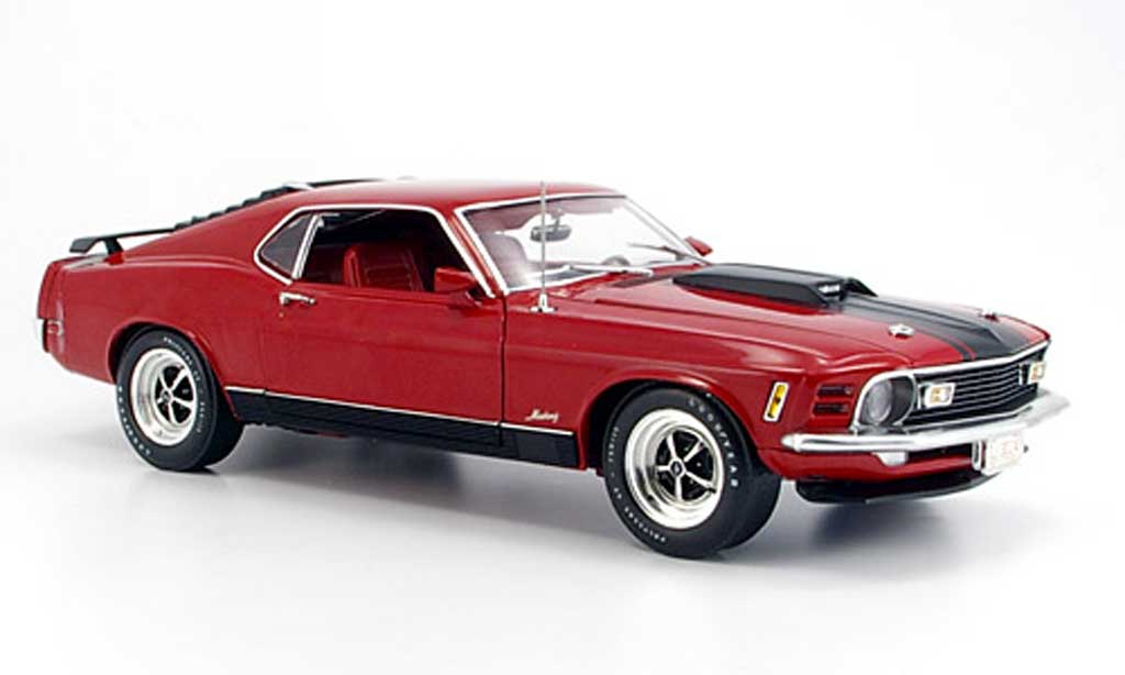 Ford Mustang 1970 1/18 Highway 61 1970 mach 1 rosso modellino in miniatura