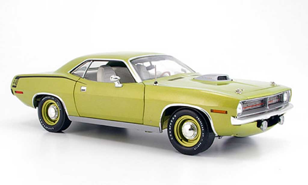 Plymouth Cuda 1970 1/18 Highway 61 1970 grun modellino in miniatura