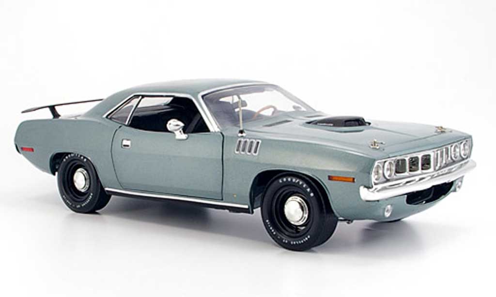 Plymouth Cuda 1970 1/18 Highway 61 1970 grigio modellino in miniatura