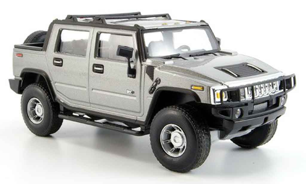 Hummer H2 1/43 Cararama SUT grigio metallisee modellino in miniatura