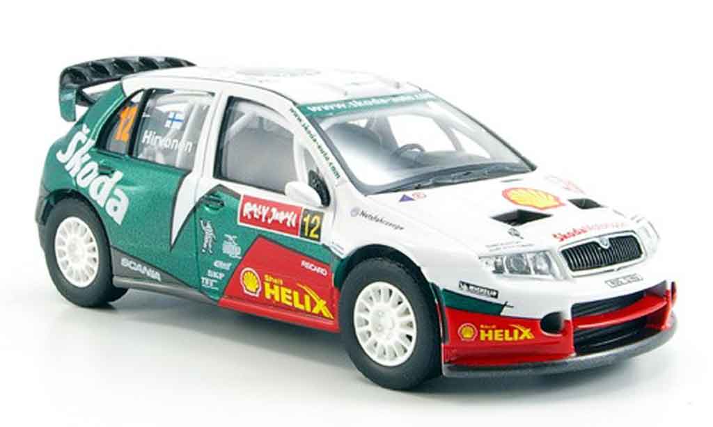 Skoda Fabia WRC 1/43 Abrex WRC evo ii hirvonen rallye japan 2005 modellino in miniatura
