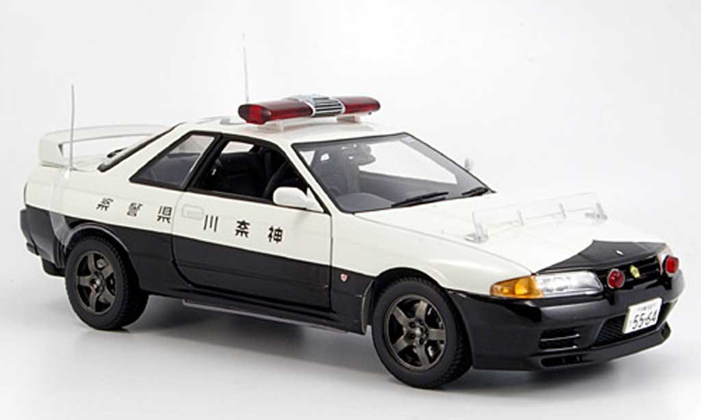 Nissan Skyline R32 1/18 Kyosho R32 gt-r no.502 polizei modellino in miniatura
