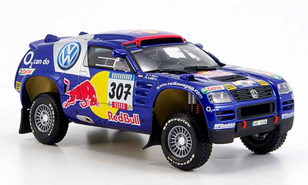 Volkswagen Touareg 1/43 Minichamps no.307 paris dakar 2005 modellino in miniatura