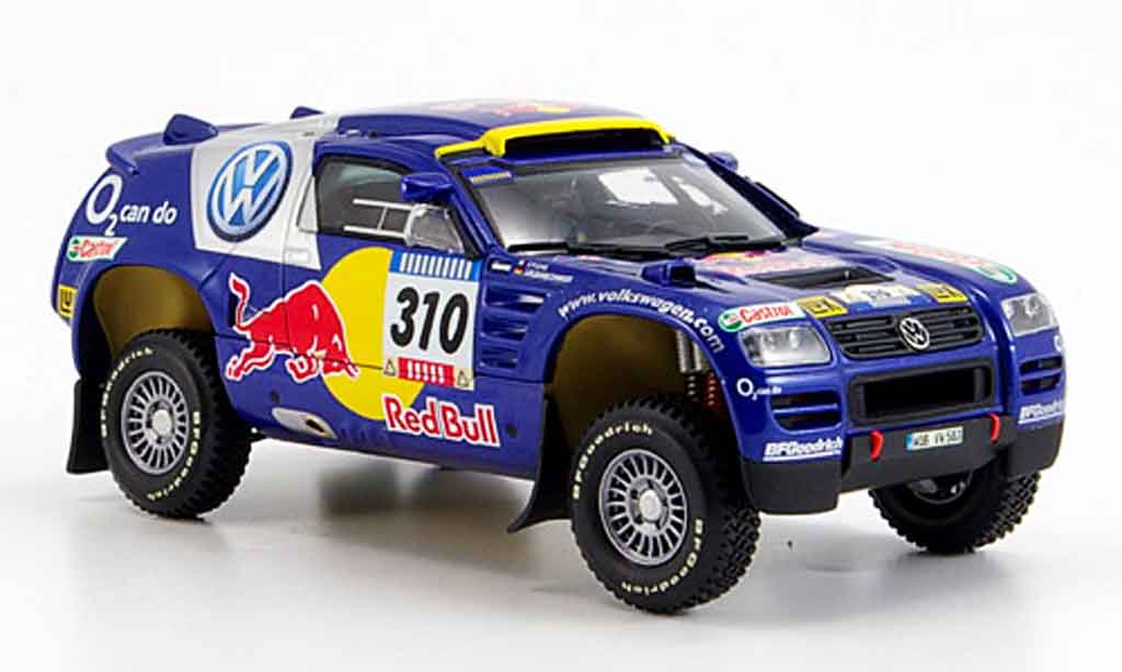 Volkswagen Touareg 1/43 Minichamps no.310 paris dakar 2005 modellino in miniatura