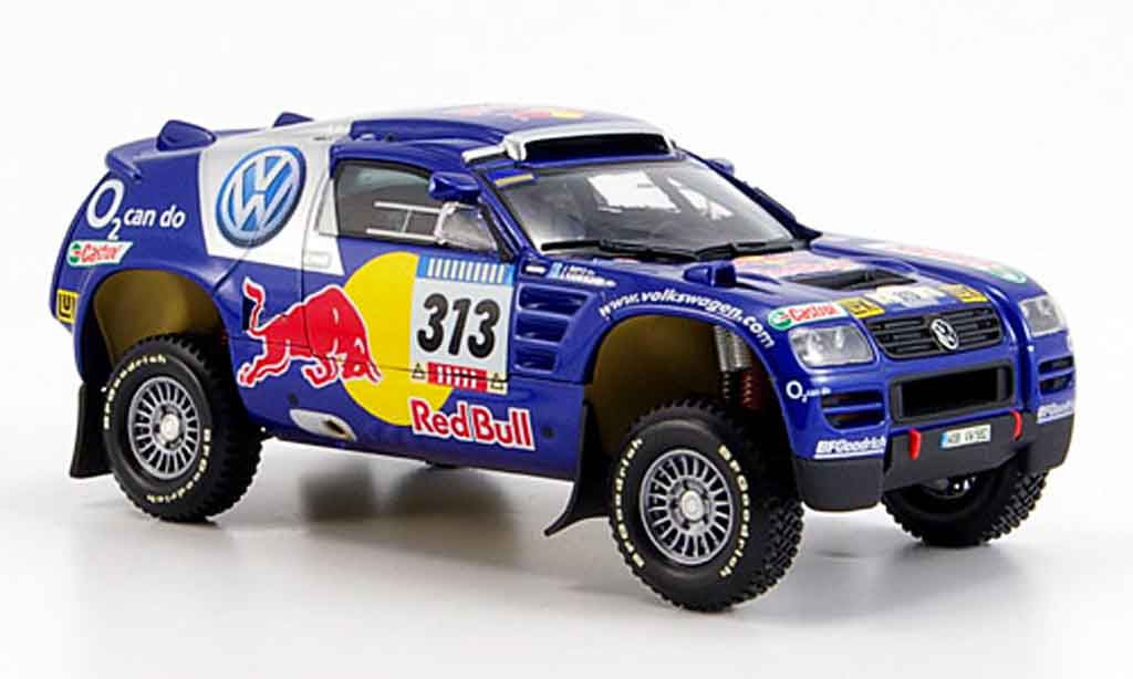 Volkswagen Touareg 1/43 Minichamps no.313 paris dakar 2005 modellino in miniatura