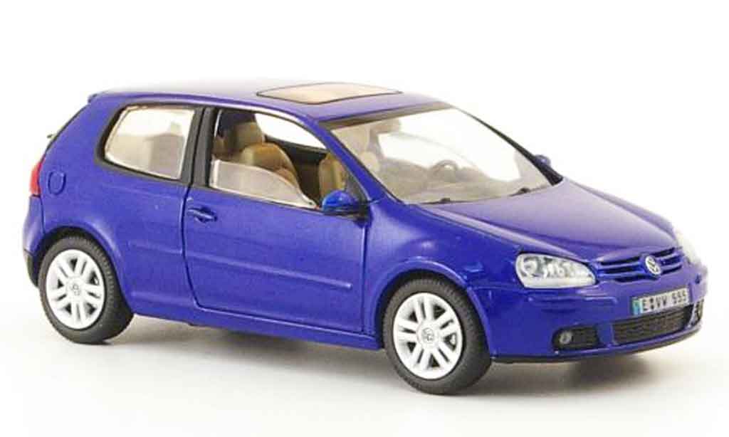 Volkswagen Golf V 1/43 Schuco V blu 3 portes modellino in miniatura