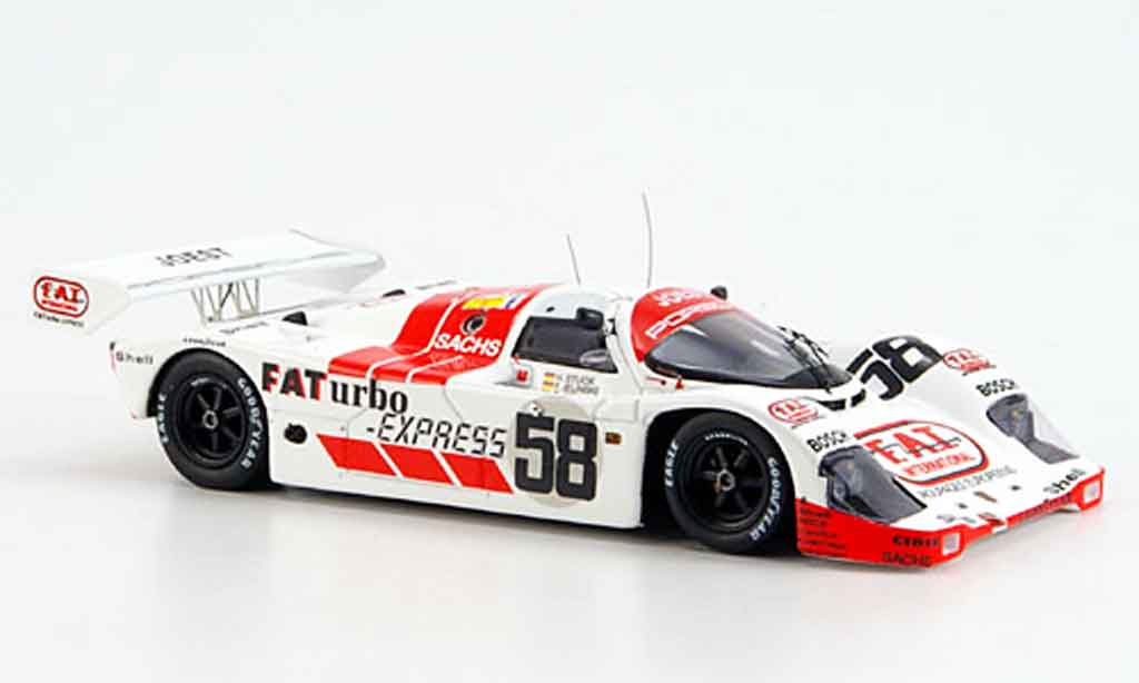 Porsche 962 1991 1/43 Spark 1991 No.58 Joest Siebter 24h Le Mans modellino in miniatura