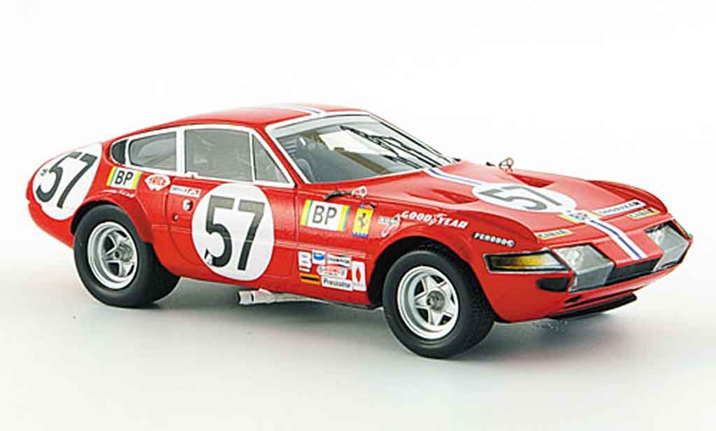 Ferrari 365 GTB/4 1/43 Red Line GTB/4 no.57 nart 24h le mans 1972 modellino in miniatura