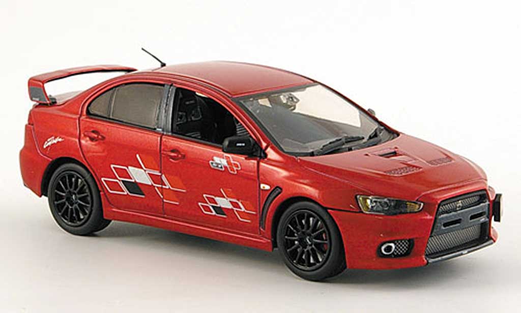 Mitsubishi Lancer Evolution X 1/43 Vitesse Evolution X rosso Ralli Art 2008 modellino in miniatura