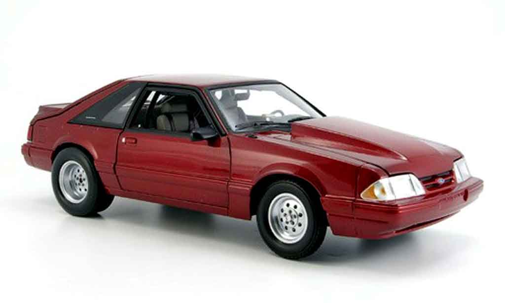 Ford Mustang 1985 1/18 GMP 1985 lx drag rosso modellino in miniatura
