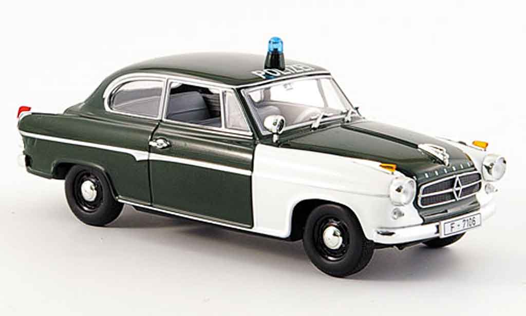 Borgward Isabella 1/43 Minichamps police Frankfurt 2turer 1959 modellino in miniatura