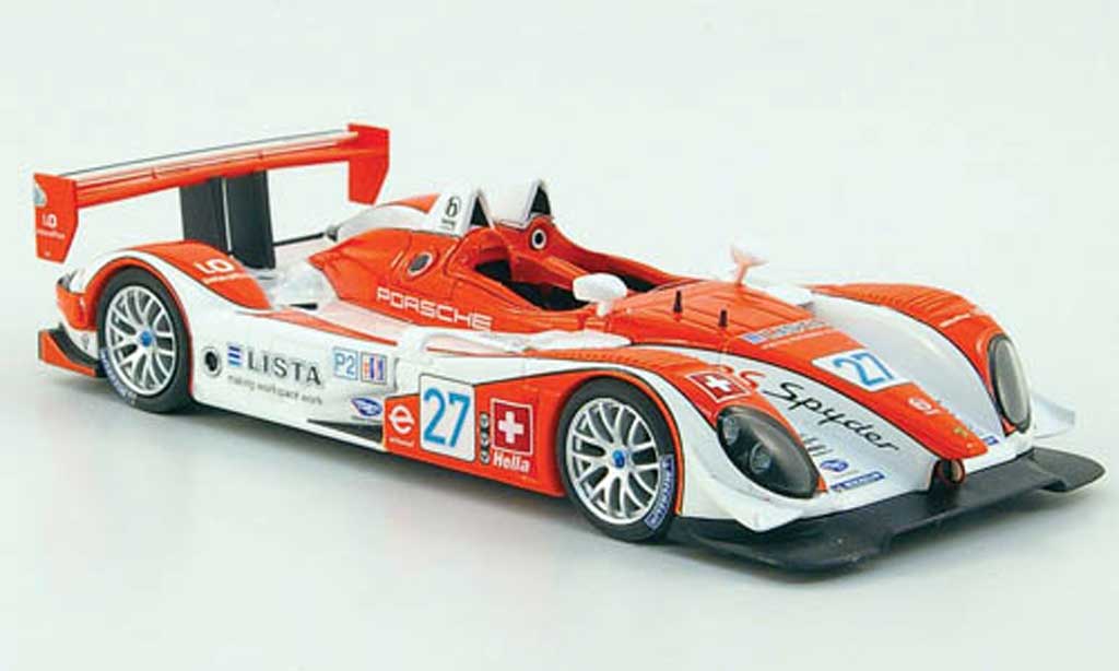 Porsche RS Spyder 1/43 Minichamps Spyder No.27 Horag Racing ALMS 12h Sebring 2008 modellino in miniatura