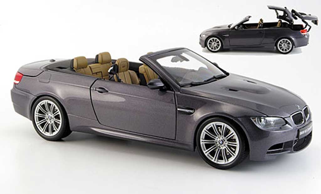 Bmw M3 E93 1/18 Kyosho E93 cabriolet grigio 2008 modellino in miniatura