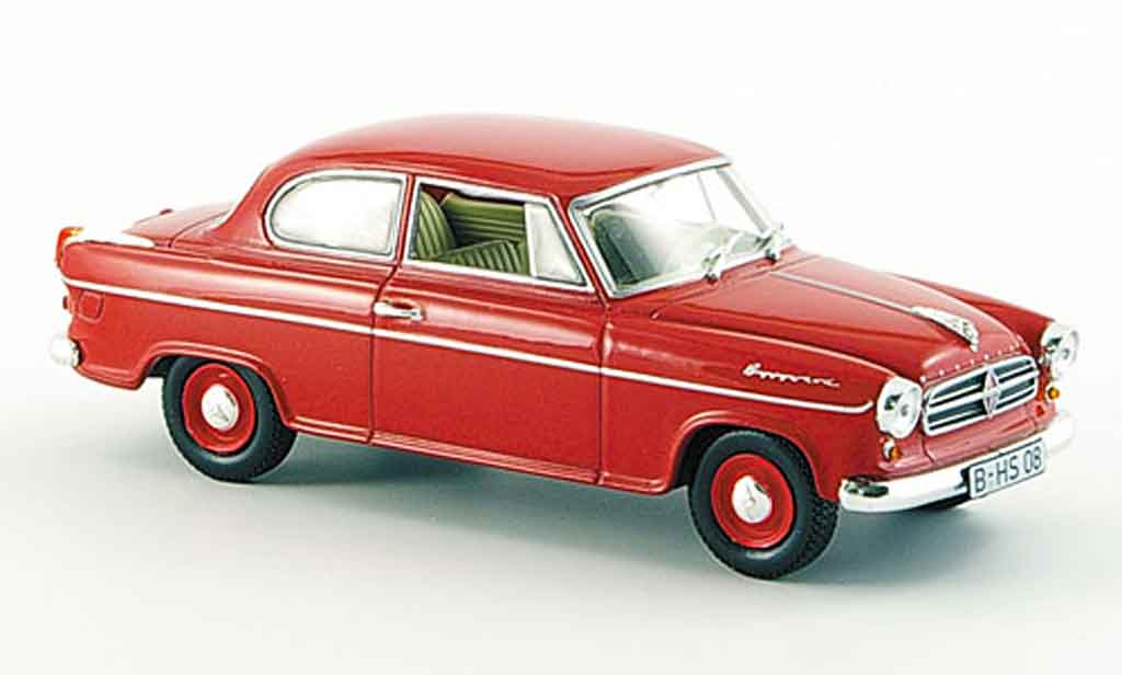Borgward Isabella 1/43 Norev Limousine rosso 1960 modellino in miniatura